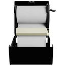 Dispenser c/ Alavanca - p/ Papel Toalha Bobina - Preto- Nobre