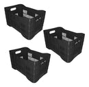 Caixa Plástica [Compre 10 e leve 18] Horti Frutti Preta 50 Litros