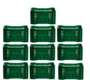 Caixa Plástica Gruplast Horti Frutti Verde 20kg ,50 Litros- 10 UN