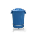 Lixeira Plástica Com Pedal em Aço 100 L Diversas Cores Disponíveis Azul