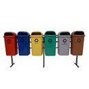 Conjunto Coleta Seletiva 50 Litros com 6 Lixeiras