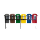 Conjunto Coleta Seletiva 50 Litros com 6 Lixeiras