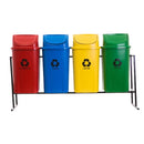 Conjunto Coleta Seletiva 60L Kit com 4 Lixeiras.
