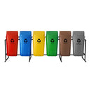 Conjunto Coleta Seletiva 60LKit com 6 Lixeiras