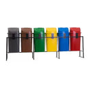 Conjunto Coleta Seletiva 60LKit com 6 Lixeiras