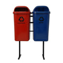 Conjunto Coleta Seletiva 50 Litros 2 Lixeiras