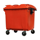 Container de Lixo ou Lixeira em Plástico 1000L Laranja