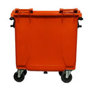 Container de Lixo ou Lixeira em Plástico 1000L Laranja