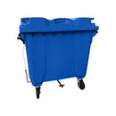 Container Plástico 1000 Litros Com Pedal Azul