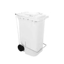 Lixeira Plástica Retangular 100 Litros Com Pedal e Rodas Preta Lixeira Plástica Retangular 100 Litros Com Pedal e Rodas Preta