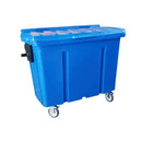 Contentor Plástico 700 Litros Azul & Cinza Grisalho