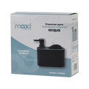 Dispenser p/ detergente e esponja preto Acqua – Mood
