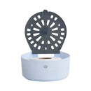 Dispenser Unik para papel higiênico rolo de 300 a 600m com detalhe branco.