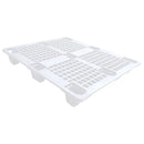 Eco Pallet de Plástico Vazado Preto 1,00x120M Branco
