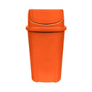 Lixeira Basculante Injetada 60L -Laranja-Gruplast