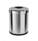 Lixeira Em Aço Inox Com Tampa Meia Esfera 13 L Binnox
