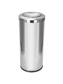 Lixeira Em Aço Inox Com Tampa Meia Esfera 50L Binnox