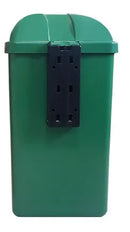 Lixeira Individual Coleta Seletiva Com Suporte 50 Litros Preta