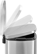 Lixeira INOX Com Pedal Retangular 12 Litros