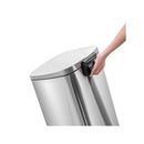 Lixeira INOX Com Pedal Quadrada 12 Litros