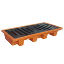 Pallet de Contenção Para 2 Tambores, 75 Litros Laranja