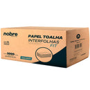 Papel toalha interfolha c/4800fls. 20x23cm. 2D. (celulose virgem) Fit - Nobre